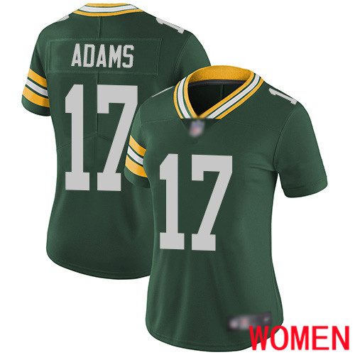 Green Bay Packers Limited Green Women 17 Adams Davante Home Jersey Nike NFL Vapor Untouchable
